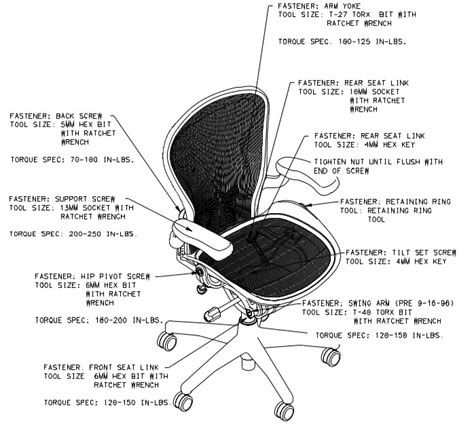 herman miller classic aeron chair parts